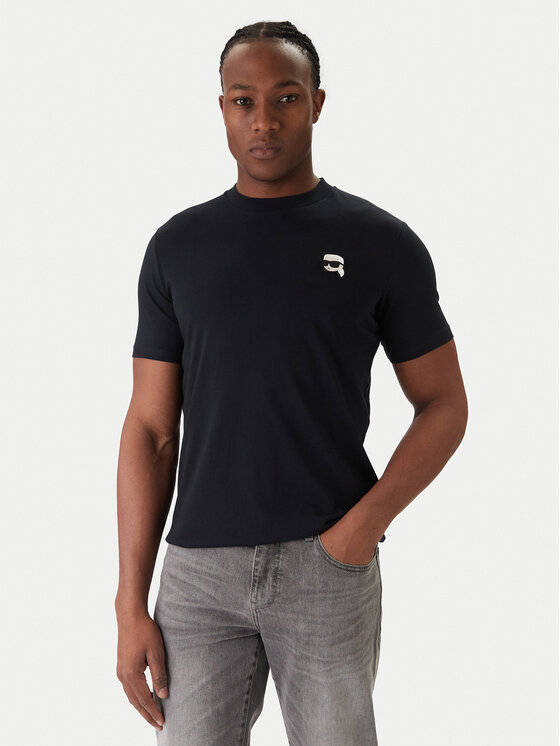KARL LAGERFELD Тишърт 755710 561224 Тъмносин Regular Fit цвят на ниска цена