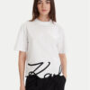 KARL LAGERFELD Тишърт A1W17013 Бял Regular Fit цвят на ниска цена