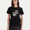 KARL LAGERFELD Тишърт A1W17129 Черен Regular Fit цвят на ниска цена