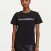 KARL LAGERFELD Тишърт A3W17102 Черен Regular Fit цвят на ниска цена