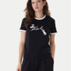 KARL LAGERFELD Тишърт B1W17040 Черен Slim Fit цвят на ниска цена