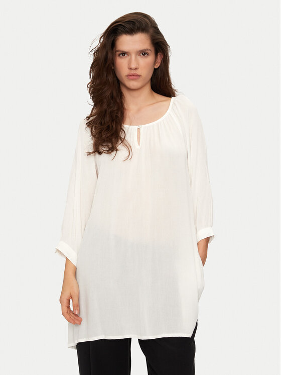 Kaffe Туника Amber 501030 Бял Regular Fit цвят на ниска цена