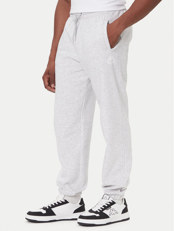 Kappa Долнище анцуг Authentic 321N5FW Сив Regular Fit цвят на ниска цена