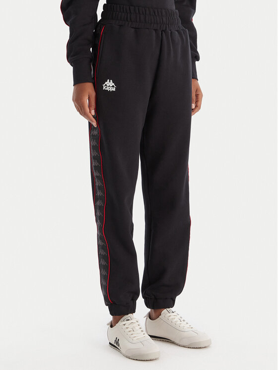 Kappa Долнище анцуг Banda Adina 311M8HW Черен Regular Fit цвят на ниска цена