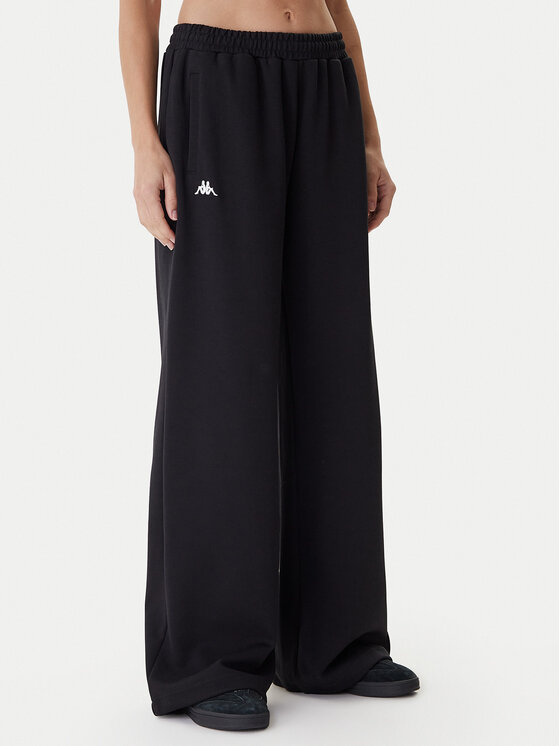 Kappa Долнище анцуг Banda Petuniagt 371P8CW Черен Comfort Fit цвят на ниска цена