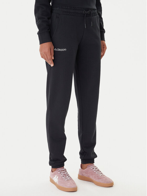 Kappa Долнище анцуг Festa 331M34W Черен Regular Fit цвят на ниска цена