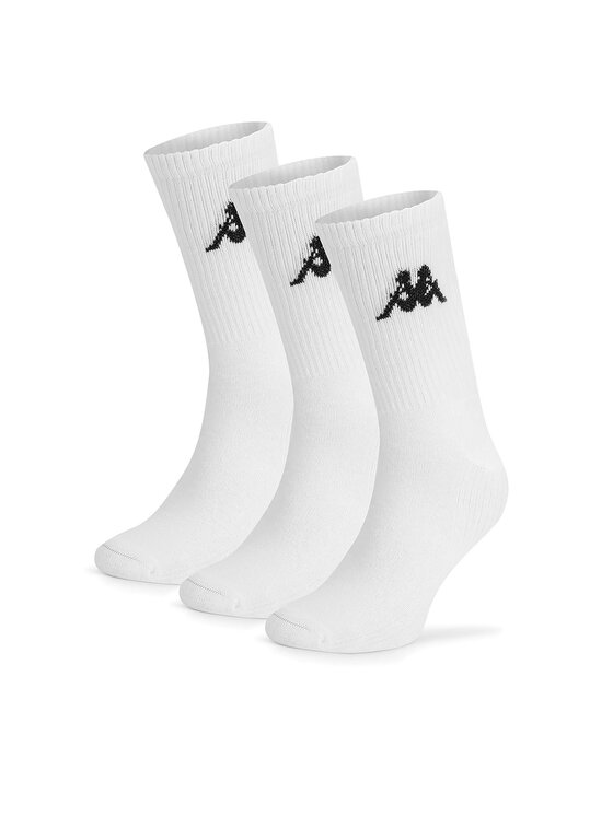Kappa Дълги чорапи Z4448_AW24 (3-PACK) Бял цвят на ниска цена