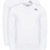Kappa Комплект дълги ръкави Logo Saro 37216LW Бял Regular Fit цвят на ниска цена