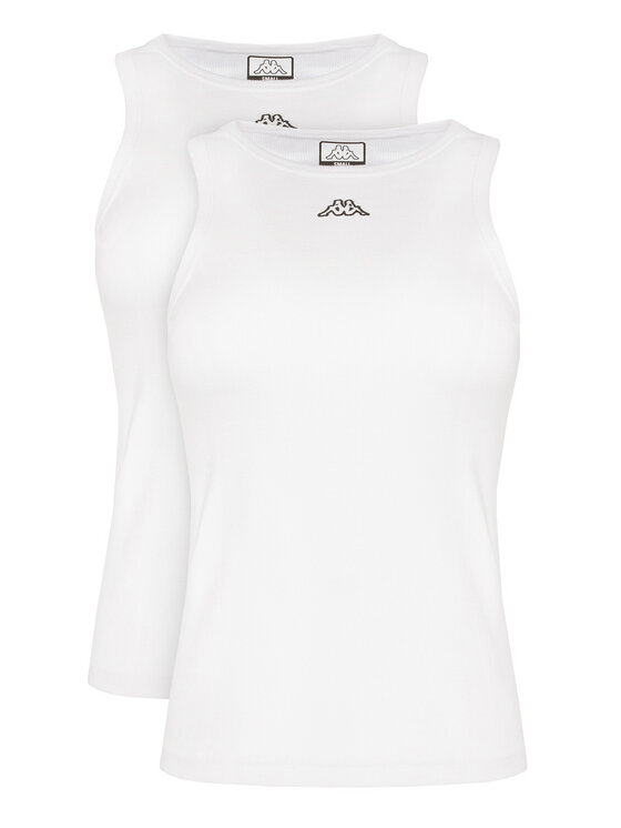 Kappa Комплект потници Logo Benny 322565W Бял Regular Fit цвят на ниска цена