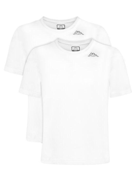 Kappa Комплект тениски Logo Alyce 322564W Бял Regular Fit цвят на ниска цена