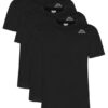 Kappa Комплект тениски Logo Sylvo 322562W Черен Regular Fit цвят на ниска цена