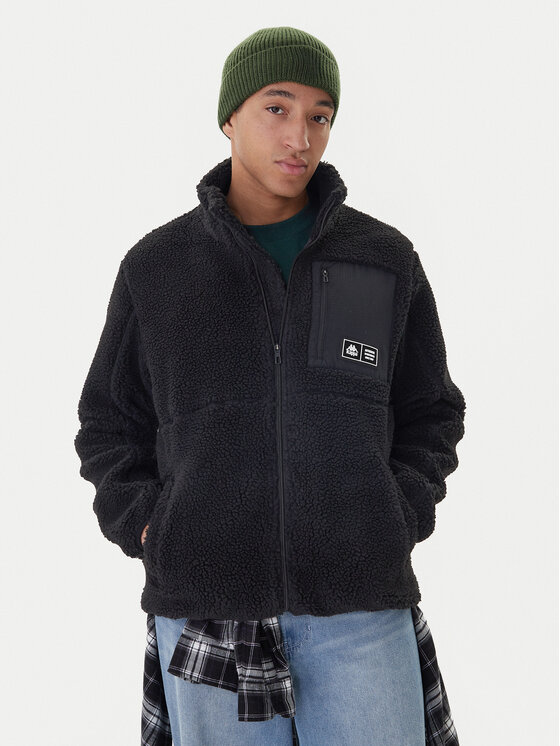 Kappa Полар Olya 381Z6LW Черен Regular Fit цвят на ниска цена