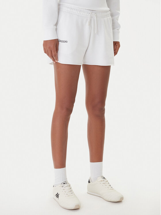 Kappa Спортни шорти Fefra 351K2RW Бял Regular Fit цвят на ниска цена