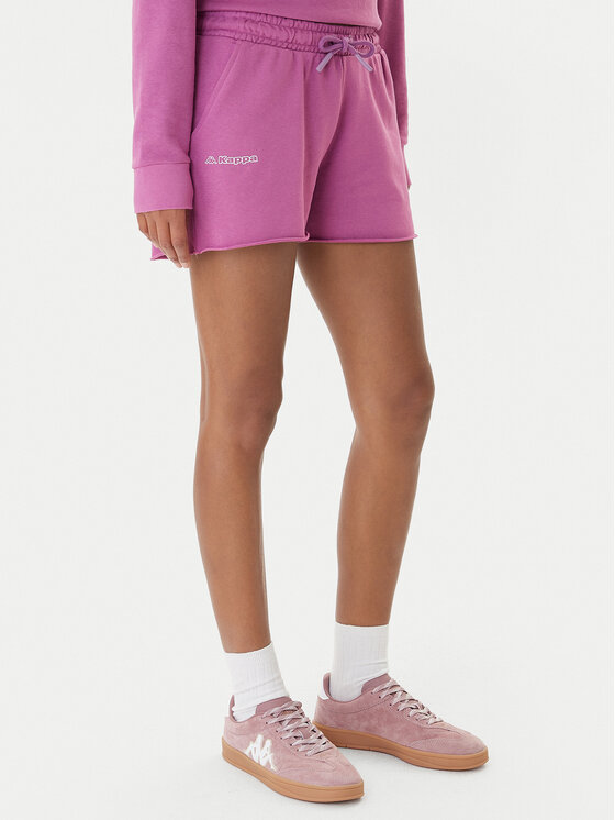 Kappa Спортни шорти Fefra 351K2RW Виолетов Regular Fit цвят на ниска цена