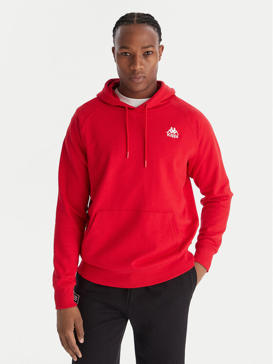 Kappa Суитшърт Authentic 321W7GW Червен Regular Fit цвят на ниска цена