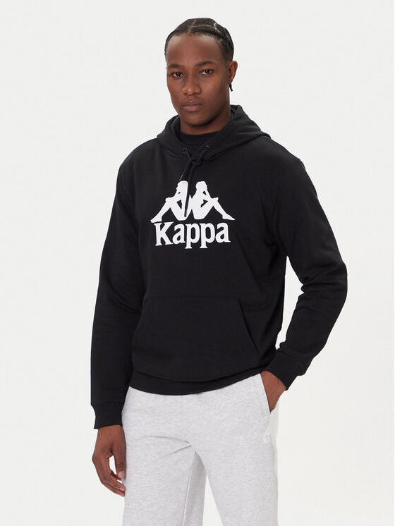 Kappa Суитшърт Malmo 3 341M43W Черен Regular Fit цвят на ниска цена