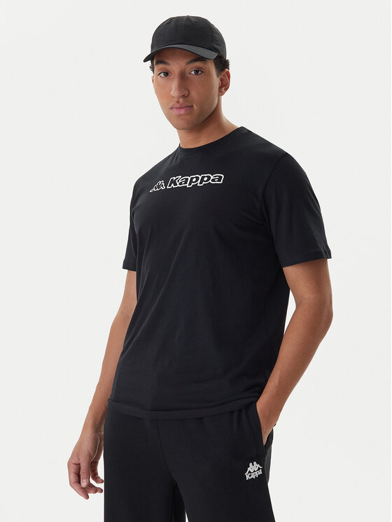 Kappa Тишърт Feddu 311H7HW Черен Regular Fit цвят на ниска цена