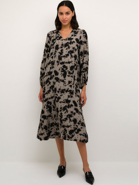 Karen by Simonsen Ежедневна рокля Kalinkakb 10104572 Кафяв A-Line Fit цвят на ниска цена