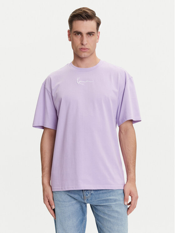 Karl Kani Тишърт PD00005361 Виолетов Relaxed Fit цвят на ниска цена
