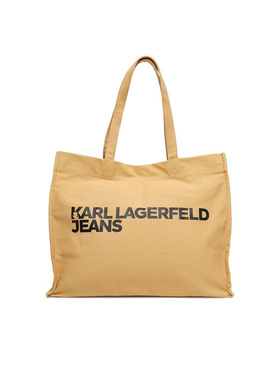 Karl Lagerfeld Jeans Дамска чанта A1W50002 Бежов цвят на ниска цена