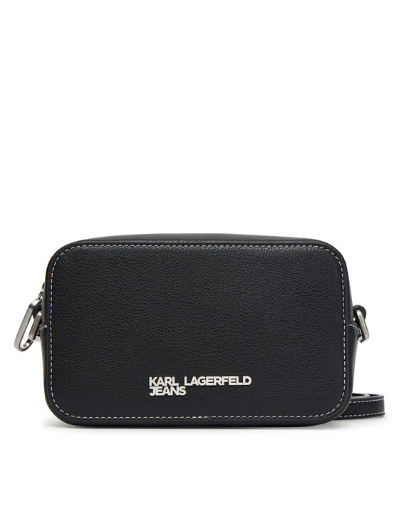 Karl Lagerfeld Jeans Дамска чанта A3W30012 Черен цвят на ниска цена
