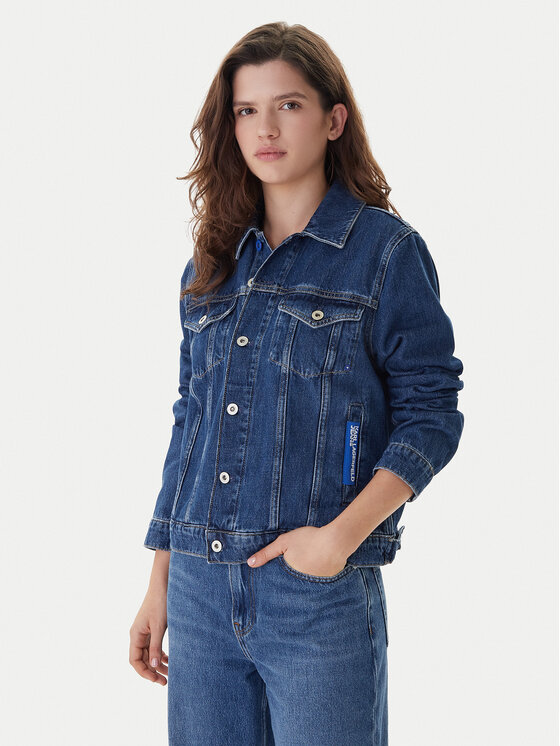 Karl Lagerfeld Jeans Дънково яке A1W14002 Син Regular Fit цвят на ниска цена