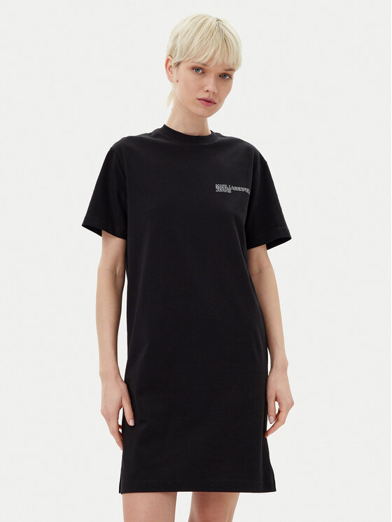 Karl Lagerfeld Jeans Ежедневна рокля A2W13036 Черен Regular Fit цвят на ниска цена