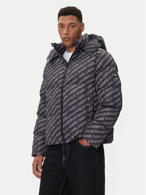 Karl Lagerfeld Jeans Зимно яке A4M15062 Черен Regular Fit цвят на ниска цена