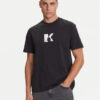Karl Lagerfeld Jeans Тишърт A3M17057 Черен Regular Fit цвят на ниска цена
