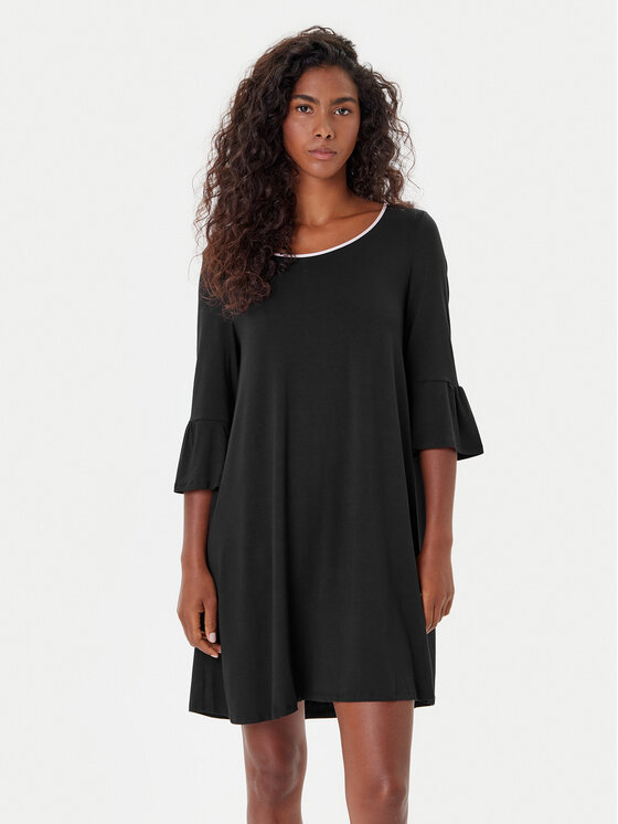 Kate Spade Нощница KSI51506 Черен Relaxed Fit цвят на ниска цена