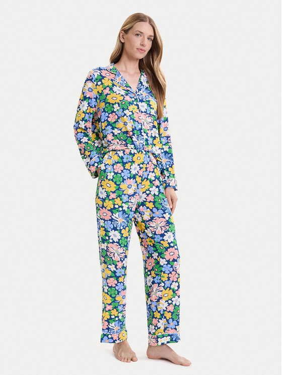 Kate Spade Пижама KSI82756 Син Relaxed Fit цвят на ниска цена