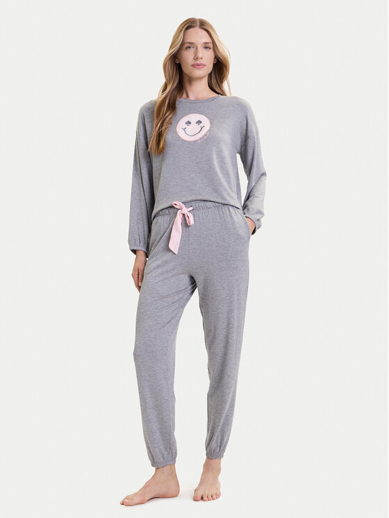 Kate Spade Пижама KSI92759 Сив Regular Fit цвят на ниска цена