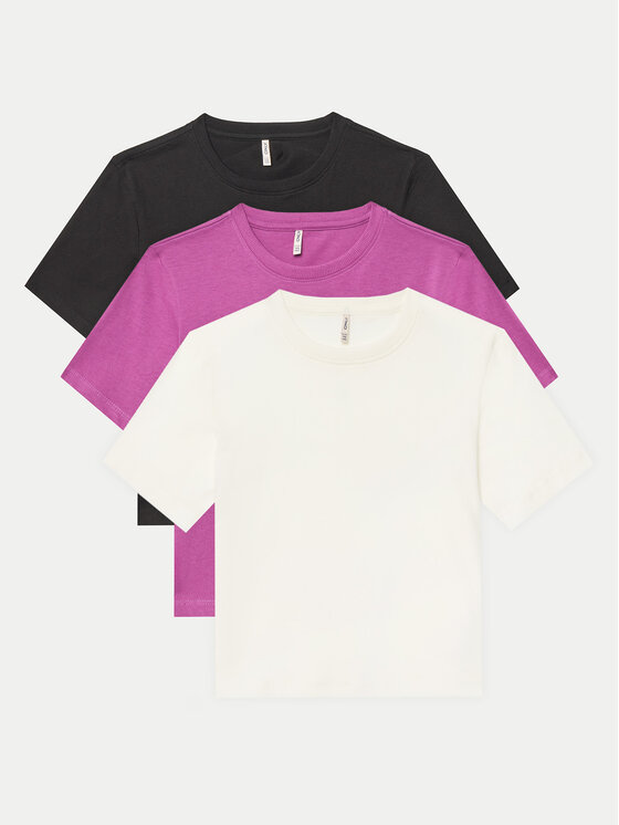 Kids ONLY Комплект тениски Rex 15350718 Цветен Regular Fit цвят на ниска цена