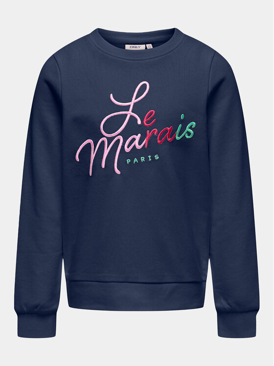 Kids ONLY Суитшърт Hero 15317748 Тъмносин Regular Fit цвят на ниска цена