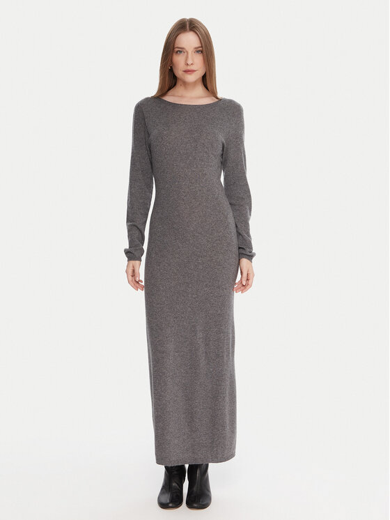 Kontatto Плетена рокля 3M0964C Сив Slim Fit цвят на ниска цена
