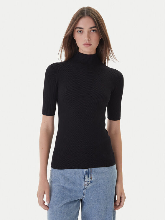 Kontatto Поло 3M0821C Черен Slim Fit цвят на ниска цена