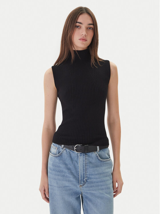 Kontatto Поло 3M0826C Черен Slim Fit цвят на ниска цена