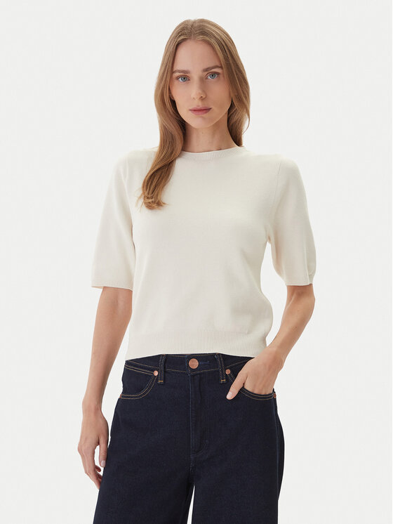 Kontatto Пуловер 3M0804C Екрю Regular Fit цвят на ниска цена