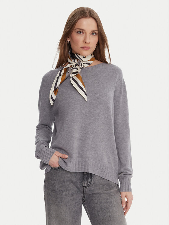 Kontatto Пуловер 3M0808C Сив Relaxed Fit цвят на ниска цена