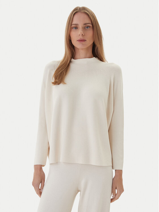 Kontatto Пуловер 3M0811C Екрю Regular Fit цвят на ниска цена