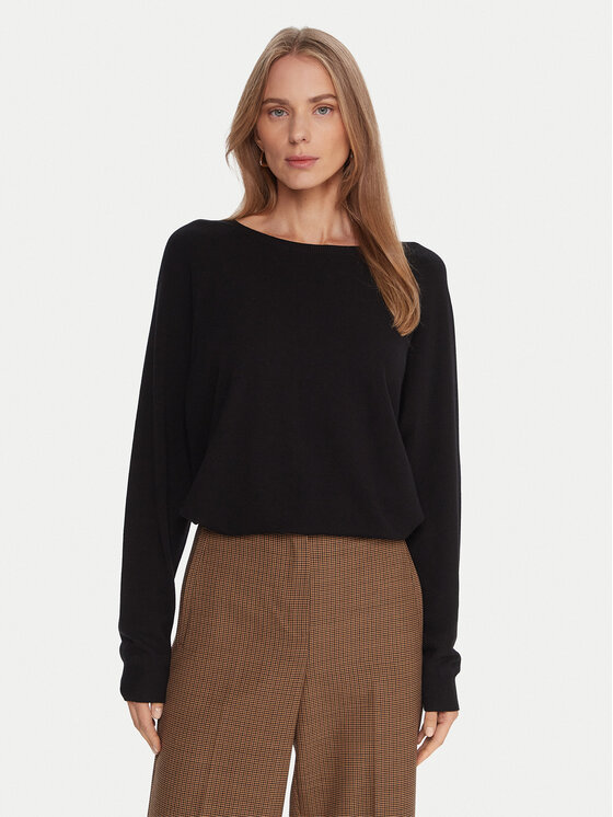 Kontatto Пуловер 3M0820C Черен Regular Fit цвят на ниска цена