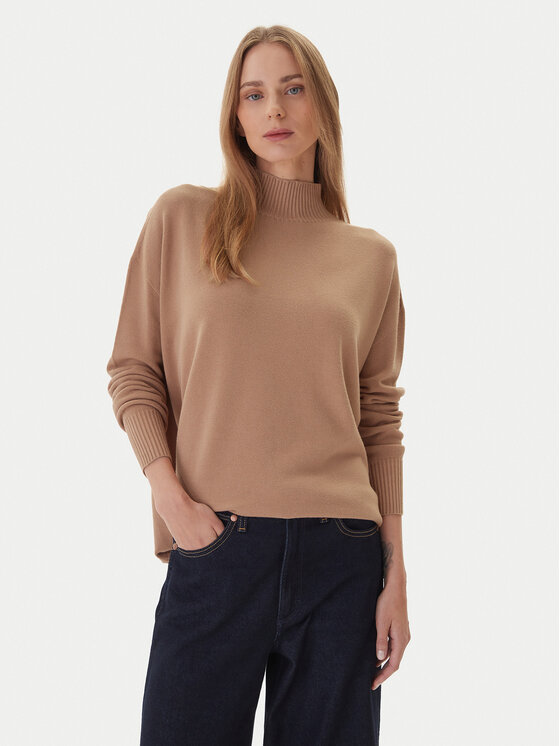 Kontatto Пуловер 3M0822C Бежов Relaxed Fit цвят на ниска цена