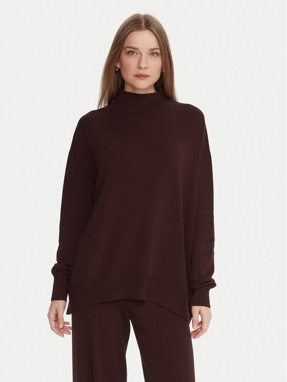 Kontatto Пуловер 3M0822C Кафяв Relaxed Fit цвят на ниска цена