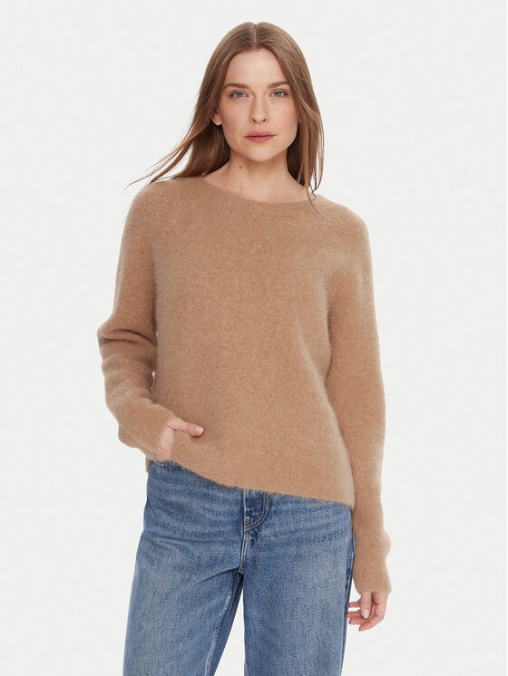 Kontatto Пуловер 3M0863C Бежов Relaxed Fit цвят на ниска цена