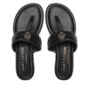 Kurt Geiger Джапанки Kensington T-Bar Sandal 8651400109 Черен цвят на ниска цена