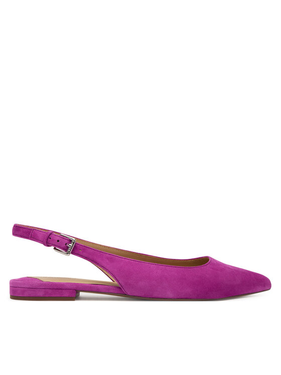 LAUREN RALPH LAUREN Балеринки Severn Calfskin 802967746007 Виолетов цвят на ниска цена
