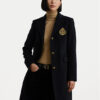 LAUREN RALPH LAUREN Вълнено палто 297958509001 Черен Regular Fit цвят на ниска цена