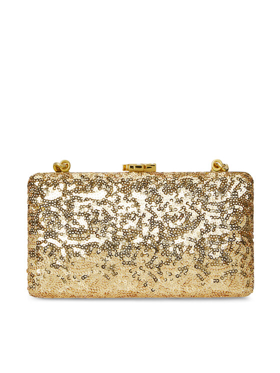 LAUREN RALPH LAUREN Дамска чанта Sequined Small Franki 431980356002 Златист цвят на ниска цена