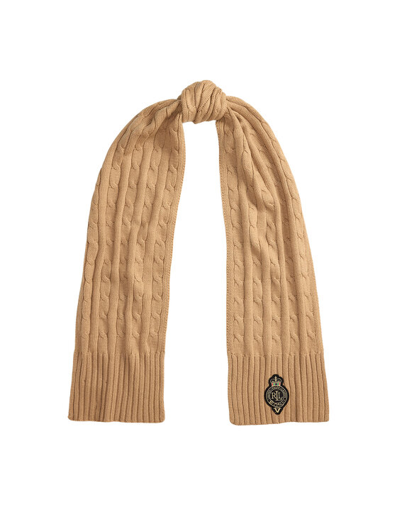 LAUREN RALPH LAUREN Зимен шал 454P04456002 Бежов цвят на ниска цена