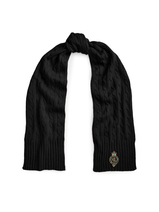 LAUREN RALPH LAUREN Зимен шал 454P04456003 Черен цвят на ниска цена